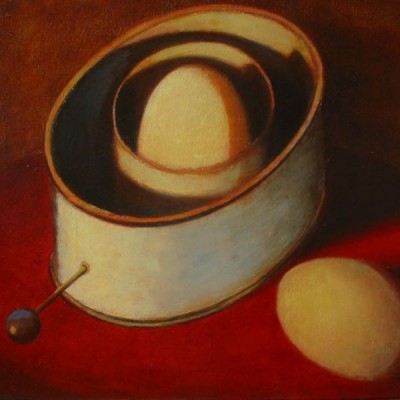 Wolfgang Leidhold, Dream Engine / Traummaschine, Egg-tempera & oil on canvas - 23,6 x 31,5 inches - 2003 Tempera & Öl auf Leinwand - 60 x 80cm - 2003