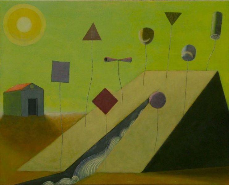 Wolfgang Leidhold, The Nine Muses / Die neun Musen, Egg-tempera & oil on canvas, 31,5 x 39,4 inches, 2007 Tempera, Öl auf Leinwand, 80 x 100 cm, 2007