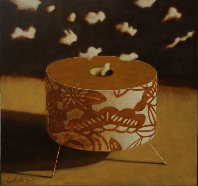 Wolfgang Leidhold, Yin & Yang: Tripod 1 / Ying und Yang: Dreifuß Nr. 1, Egg-tempera & oil on canvas, 39,4 x 39,4 inches, 2007 Tempera, Öl auf Leinwand, 100 x 100 cm, 2007