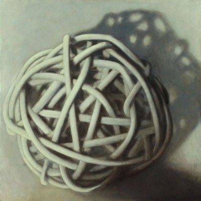 Wolfgang Leidhold, Big Knot No 5 - Egg-tempera & oil on canvas, 55 x 55 inches, 2010 Tempera & Öl auf Leinwand, 140 x 140 cm, 2010