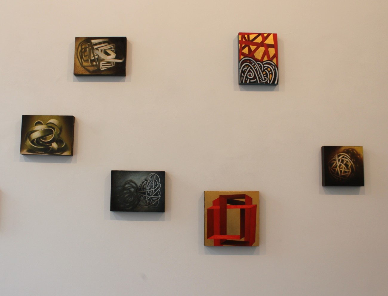 Wolfgang Leidhold, Knots and Icons, Installation view right part, 2014 Knoten und Ikonen, Installationsansicht rechter Teil, 2014