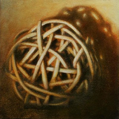 Wolfgang Leidhold, Small Knot No. 04 (acrylic, egg-tempera & oil on paper mounted on panel), 5,9 x 5,9 inches, 2013 Small Knot No. 04 (Acryl, Tempera & Öl auf Papier/Tafel), 15 x 15 cm, 2013